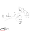 Hak holowniczy - adapter USA do aut z gniazdem 51x51 mm (2 cale)