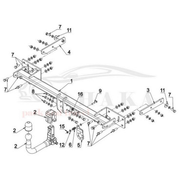 Hak holowniczy wypinany AUTOMAT + moduł 7 pin do MB Mercedes Benz CLA C117 Sedan 2015-2019