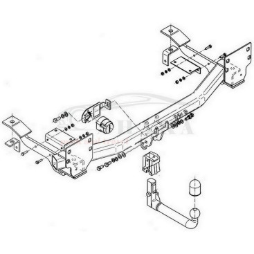 Hak holowniczy wypinany AUTOMAT + moduł 13 pin do LR Land Rover Range Rover L322 (VOGUE) 2002-2005