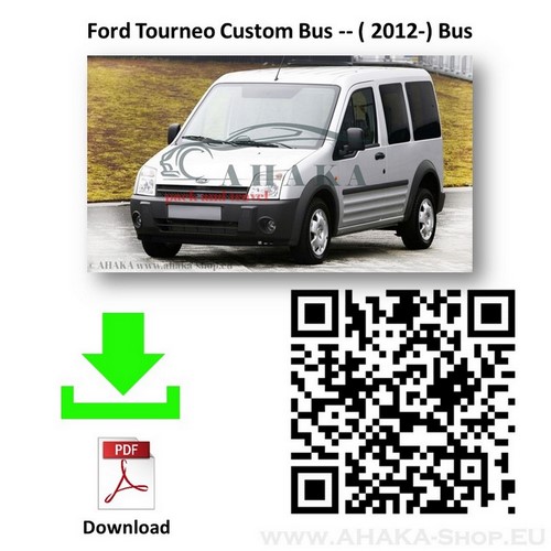 Hak holowniczy Ford Transit Custom Furgon Bus 2012-2016