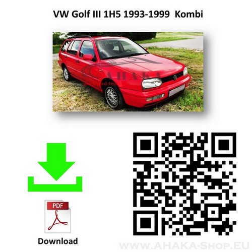 Hak holowniczy VW Volkswagen Golf III Variant Kombi 1993-1999