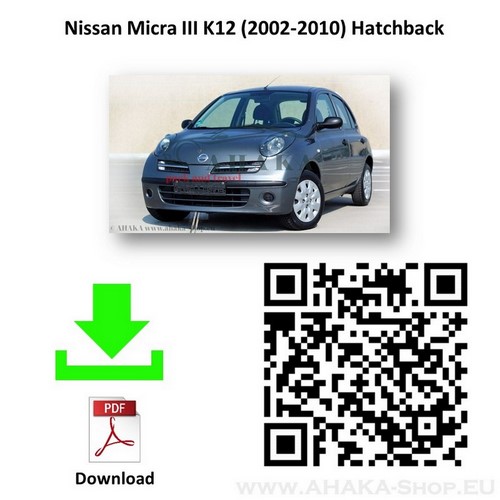 Hak holowniczy Nissan Micra K12 Hatchback 2003-2010